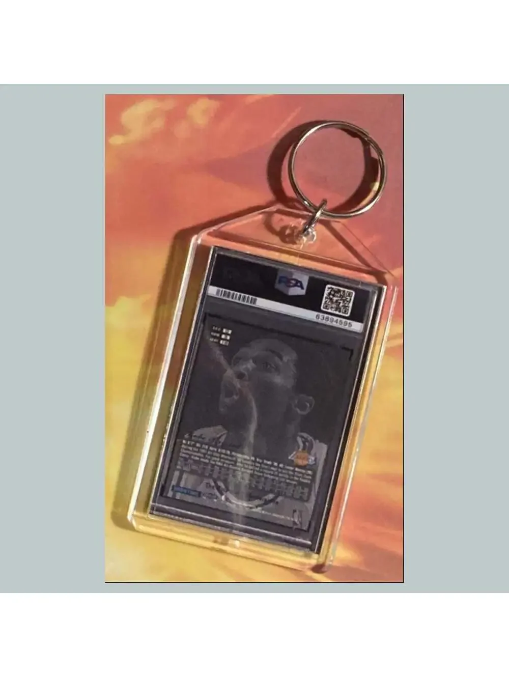 3691 Kobe Bryant 1997 Flair Showcase Masterpiece Custom Hand Made Keychain